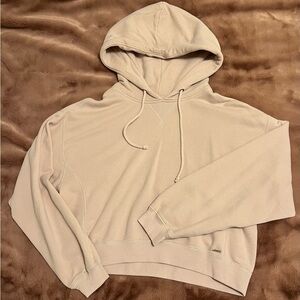 Abercrombie & Fitch Light Pink Cropped Hoodie